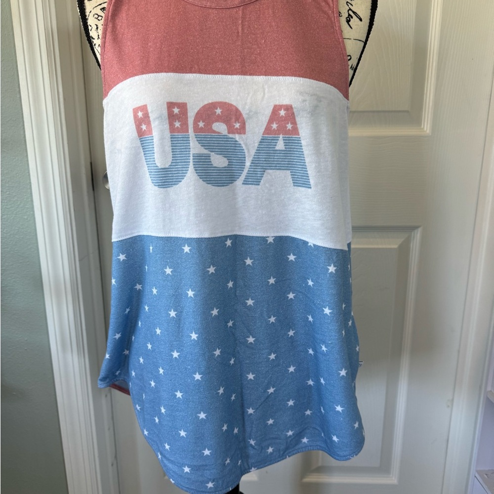 Tipsy Elves Patriotic Tank Top - Red, White, and Blue